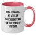 Fun Sarcasm Mechanic Gifts from Friends to Mechanic for Christmas Unique - Additional
