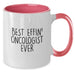 Funny Oncologist Gifts from Friends Birthday Unique Gifts for Best Effin Oncologist Ever Two Tone Coffee Mug - Additional