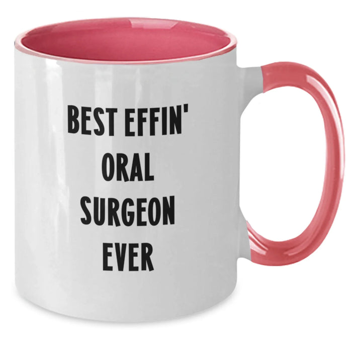 Funny Oral Surgeon Gifts, Best Effin' Oral Surgeon Ever, Christmas Unique Mugs for Men, Women, Friends, Coworkers, from Family - Additional