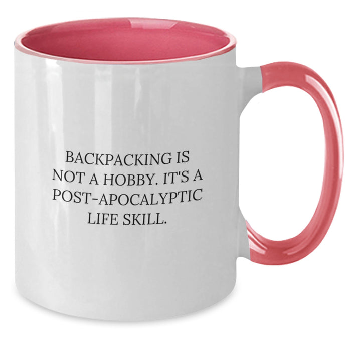 Funny Backpacking Gifts for Men and Women, Unique Two Tone Coffee Mugs, Inspirational Quotes for Graduation Day Gifts from Friends Family - Additional