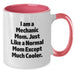 Funny Mechanic Gifts from Mom to Her Mechanic Son - Two Tone Coffee Mug for Graduation Unique Gifts - Additional