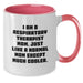 Funny Respiratory Therapist Gifts for Graduation - Two Tone Coffee Mug, 'I Am A Respiratory Therapist Mom', Gifts from Family to Respiratory Therapist Mom - Additional