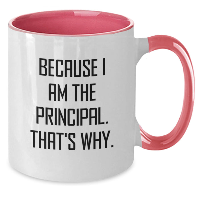 Funny Principal Coffee Mugs Because I Am The Principal That's Why Gifts for Men from Friends - Additional