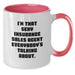 Funny Insurance Sales Agent Gifts from Friends for Graduation Unique Mugs - I'm That Sexy Insurance Sales Agent Everybody's Talking About - Two Tone Coffee Mug - Additional