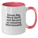 Watchmaker Inspirational Gifts from Friends and Family for Him, Funny Two Tone Coffee Mug, Dream Big Work Hard, Ideal Gift for Christmas - Additional