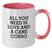 Cute Cane Corso Dog Gifts for Men and Women, Two Tone Coffee Mug with Funny Quote, Christmas Unique Gifts from Friends and Family - Additional