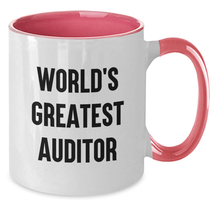 World's Greatest Auditor Gift Mug Funny Quotes Christmas Unique Gifts from Friends and Family for Auditor Men and Women - Additional