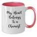 Funny Chemist Gifts from Friends - My Heart Belongs To A Chemist Two Tone Coffee Mug, Christmas Unique Gifts for Chemist, 11oz Ceramic Mugs - Additional