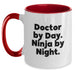 Doctor's Office Humor Funny Two Tone Coffee Mug Gifts from Men for Doctor's Birthday - Main
