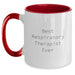 Funny Best Respiratory Therapist Ever Gifts from Men to Family Members Unique Christmas Unique Gifts Two Tone Coffee Mug - Main