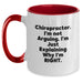 Chiropractor Gifts from Friends - Funny Two Tone Coffee Mug for Christmas Unique Gifts for Chiropractor Men - Main