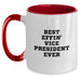 Funny Vice President Gifts from Friends - Best Effin Vice President Ever Two Tone Coffee Mug, Birthday Unique Gifts for Vice President, Men, Women, Coworkers, Family - Main
