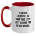 Executive Two Tone Coffee Mug, Funny Quote Gifts from Men, Women, Friends for Executive Birthday Unique Gifts - Main