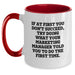 Marketing Manager Funny Quote Two Tone Coffee Mug Gifts for Mom from Daughter - Main