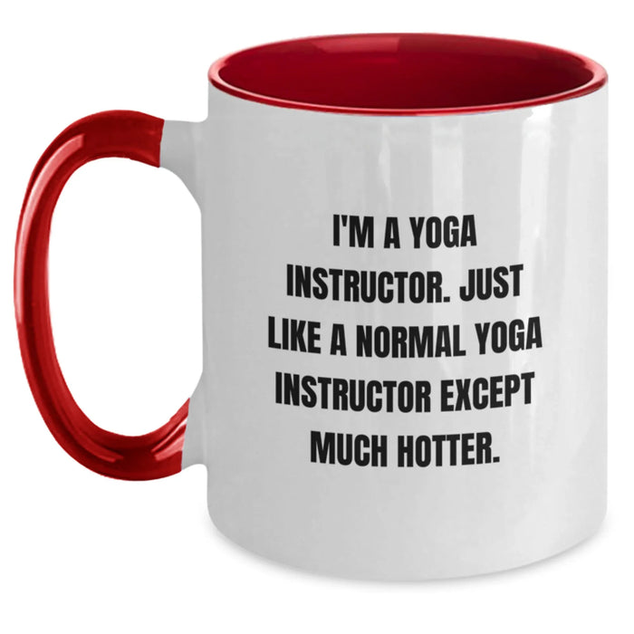 Funny Yoga Instructor Gifts for Birthdays - Two Tone Coffee Mug from Friends - Main