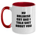 Balinese Cat Gifts, Funny Quote Coffee Mug for Graduation, Two Tone White Ceramic Mug Gifts from Friends for Balinese Cat Lovers - Main