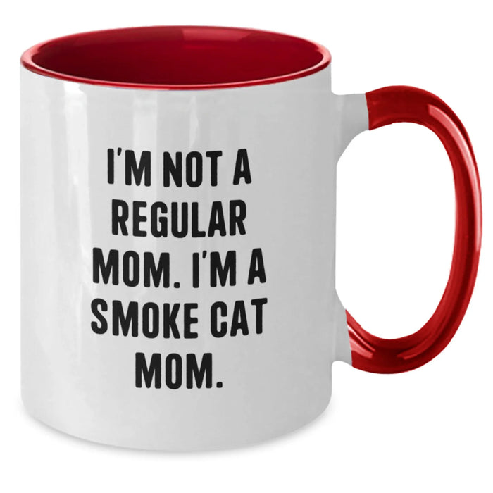Funny Smoke Cat Mom Gifts from Women for Women Two Tone Coffee Mugs for Christmas - Additional