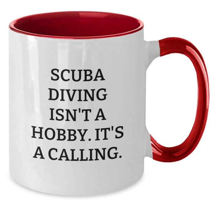 Funny Scuba Diving Gifts from Men to Scuba Diving Lovers - Scuba Diving Isn't A Hobby. It's A Calling. - Christmas Unique Mugs for Scuba Diving Enthusiasts - Additional