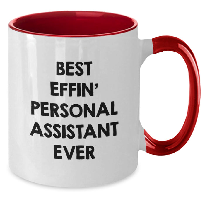 Funny Personal Assistant Gifts from Friends, Best Effin' Personal Assistant Ever Two Tone Coffee Mug for Him, Father's Day Unique - Additional