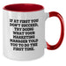 Marketing Manager Funny Quote Two Tone Coffee Mug Gifts for Mom from Daughter - Additional