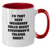 Funny Insurance Sales Agent Gifts from Friends for Graduation Unique Mugs - I'm That Sexy Insurance Sales Agent Everybody's Talking About - Two Tone Coffee Mug - Additional