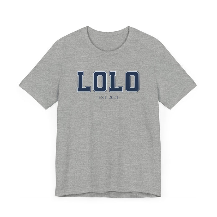 Lolo Established 2024 Tee Shirt - Personalized Grandfather Gift - Celebratory Grandpa T-Shirt - Custom Lolo New Grandfather Present