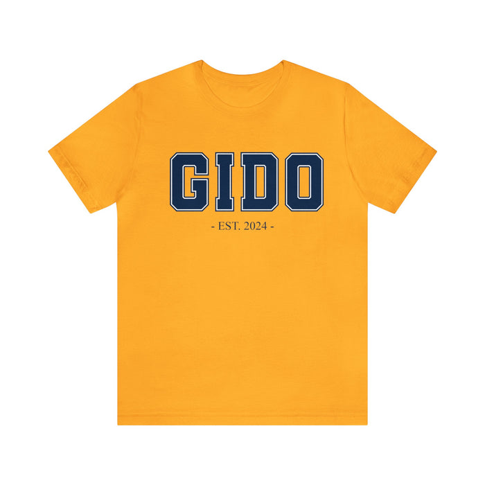 Gido Established 2024 Tee Shirt - Personalized Grandfather Gift - Celebratory Grandpa T-Shirt - Custom Gido New Grandfather Present - Cotton