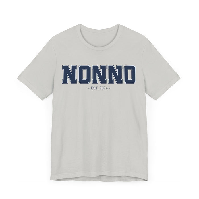 Nonno Established 2024 Tee Shirt - Personalized Grandfather Gift - Celebratory Grandpa T-Shirt - Custom Nonno New Grandfather Present