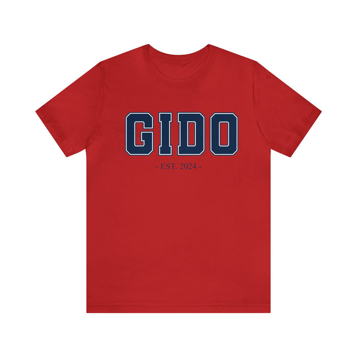 Gido Established 2024 Tee Shirt - Personalized Grandfather Gift - Celebratory Grandpa T-Shirt - Custom Gido New Grandfather Present - Cotton