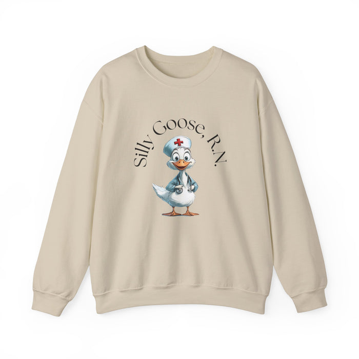 Silly Goose RN Sweatshirt, Registered Nurse Shirt, Nurse Gift, Nurse Shirt, Funny Shirt, Funny Goose Shirt,Funny Gift, Gag Gift, Nurse Day