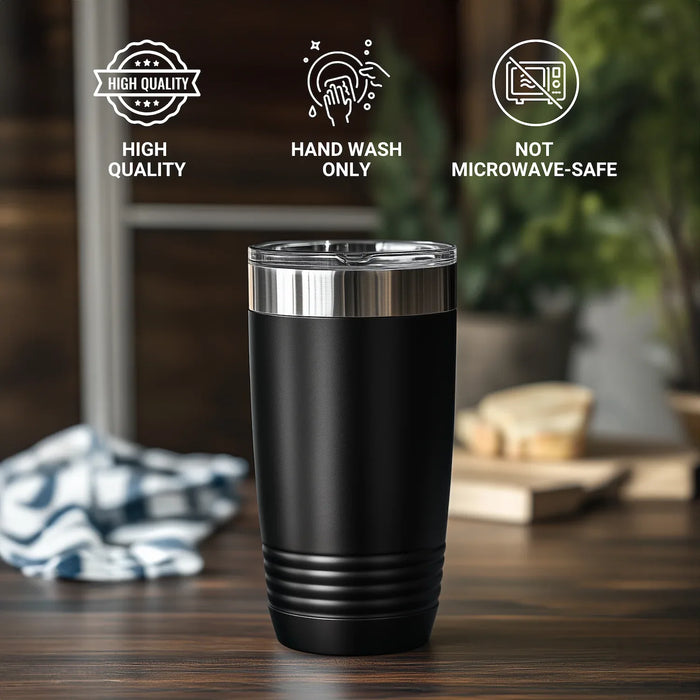 Funny Ambulance Driver Gifts from Men to Ambulance Driver on Father's Day - Keep Calm Or I Will Use My Ambulance Driver Voice Tumbler, 20oz or 30oz Capacity, Stainless Steel Powder Coating - Additional