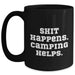 Camping Humor Funny Gifts from Men to Camping Enthusiasts for Father's Day Unique Black Coffee Mug - Main