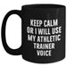 Funny Athletic Trainer Quote Gifts from Dad to Mom's Favorite Trainer, Black Coffee Mug for Father's Day - Main