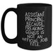 Funny Assistant Principal Gifts, Black Coffee Mug for Men, 'Freaking' genius Quote, Father's Day Unique Gifts from Family and Friends - Main