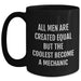 Funny Mechanic Gifts for Mom - Black Coffee Mug with Inspirational Quote, Microwave and Dishwasher Safe, Unique Mother's Day Unique Gift from Men to Women - Main