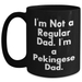 Funny Pekingese Dog Dad Black Coffee Mug Gifts from Family, Friends Graduation Unique - Main