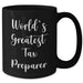 Funny Tax Preparer Gifts, 'World's Greatest' Black Coffee Mug for Men, Father's Day Unique Gifts from Family - Additional