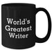 Funny Writer Gifts, Inspirational Quote Black Coffee Mug, Gifts from Men to Writer, Father's Day Unique Gifts - Additional