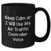 Funny Air Traffic Controller Gifts, Keep Calm Or I Will Use My Air Traffic Controller Voice, Black Coffee Mugs for Men, Gifts from Friends, Father's Day Unique Gifts for Air Traffic Controller - Additional