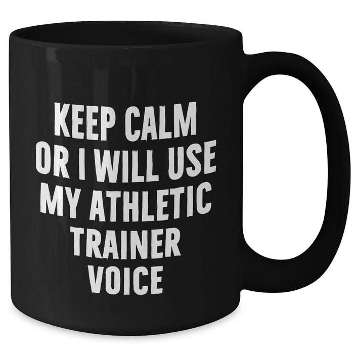 Funny Athletic Trainer Quote Gifts from Dad to Mom's Favorite Trainer, Black Coffee Mug for Father's Day - Additional