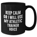 Funny Athletic Trainer Quote Gifts from Dad to Mom's Favorite Trainer, Black Coffee Mug for Father's Day - Additional
