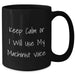 Funny Machinist Gifts from Friends and Family - Keep Calm Or I Will Use My Machinist Voice Black Coffee Mug for Machinist Lovers on Father's Day - Gifts for Men - Additional