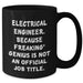 Electrical Engineer Gifts, Funny Quote, Black Coffee Mug, Father's Day Unique Gifts from Family to Electrical Engineer - Additional
