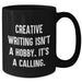 Creative Writing Quotes Gifts for Her, Funny Quote Mama's Calling, Black Coffee Mug, 11oz or 15oz, Microwave and Dishwasher Safe, Gifts from Family for Mother's Day - Additional