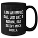 Funny Umpire Dad Gifts for Men - Black Coffee Mug with I Am An Umpire Dad Quote, Unique Graduation Gift from Dad to Umpire Son - Additional