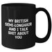 Funny British Semi-Longhair Cat Gifts for Men - 'My British Semi-longhair And I Talk Shit About You' Black Coffee Mug for Graduation, Gifts from Friends, Coworkers, or Family - Additional