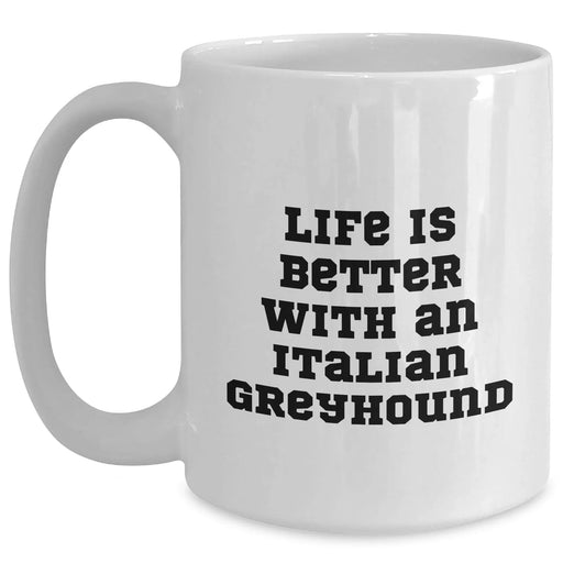 Funny Italian Greyhound Dog Gifts from Men to Italian Greyhound Dog Lovers, White Coffee Mug for Father's Day - Main