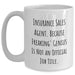 Funny Insurance Sales Agent Gifts - White Coffee Mug 'Because Freaking' genius Is Not An Official Job Title.' for Insurance Sales Agent Graduation - Main