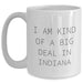 Funny Indiana Gifts for Men, Women, and Friends - 'I Am Kind of a Prime Selection in Indiana' White Coffee Mug - Main