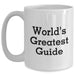 Funny World's Greatest Guide Gifts from Friends - White Coffee Mug for Men, Unique Father's Day Unique Gifts - Main